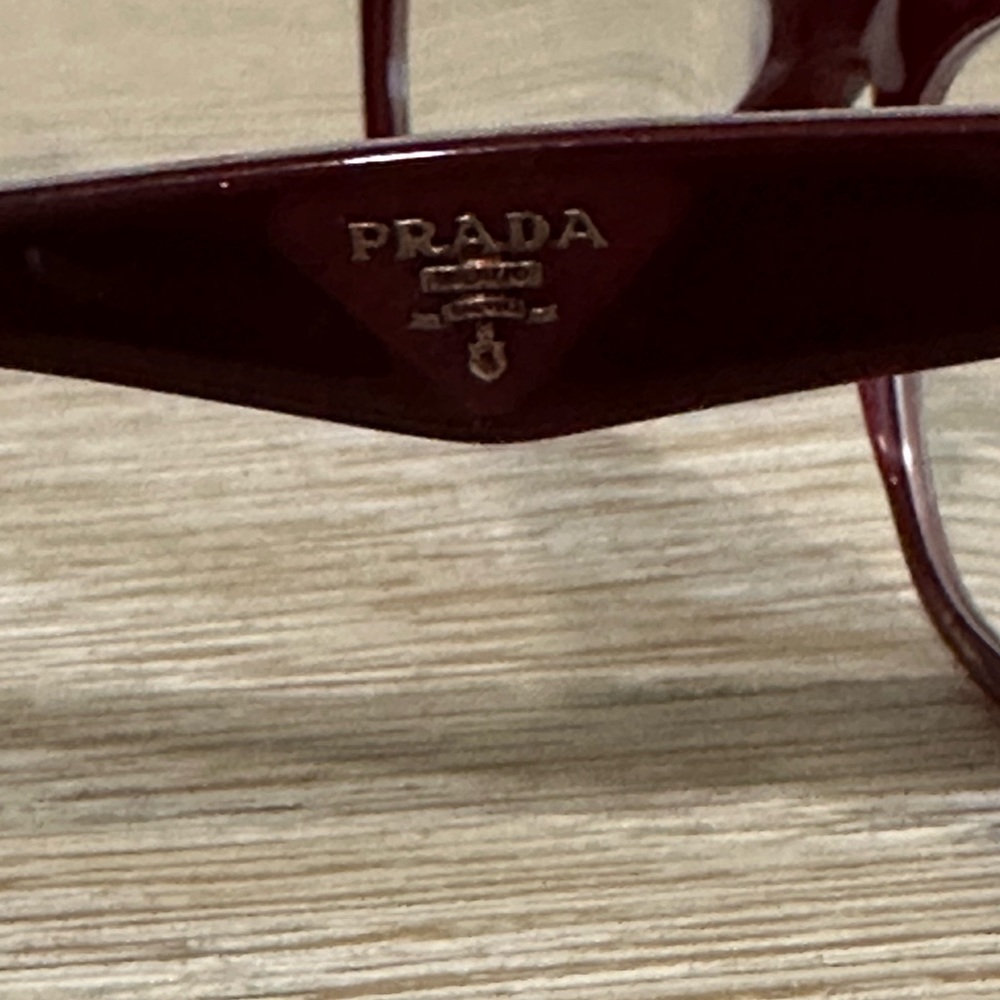 PRADA burgundy eyeglasses - Picture 3 of 9